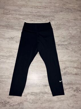 Nike Black Performance Leggings with White Swoosh